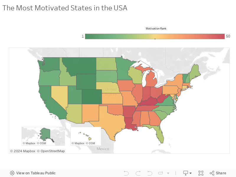 The Most Motivated States in the USA 