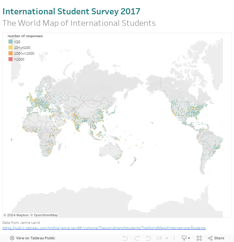 International Student Survey 2017 The World Map of International Students 