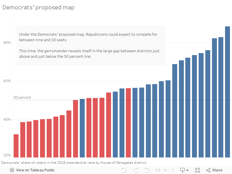 Democrats' proposed map 
