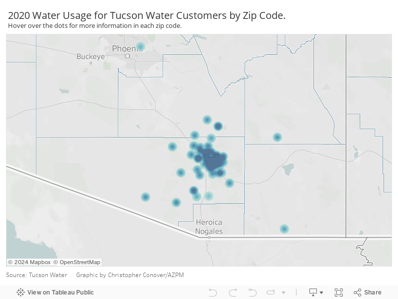 Tucson Water Map Dash 
