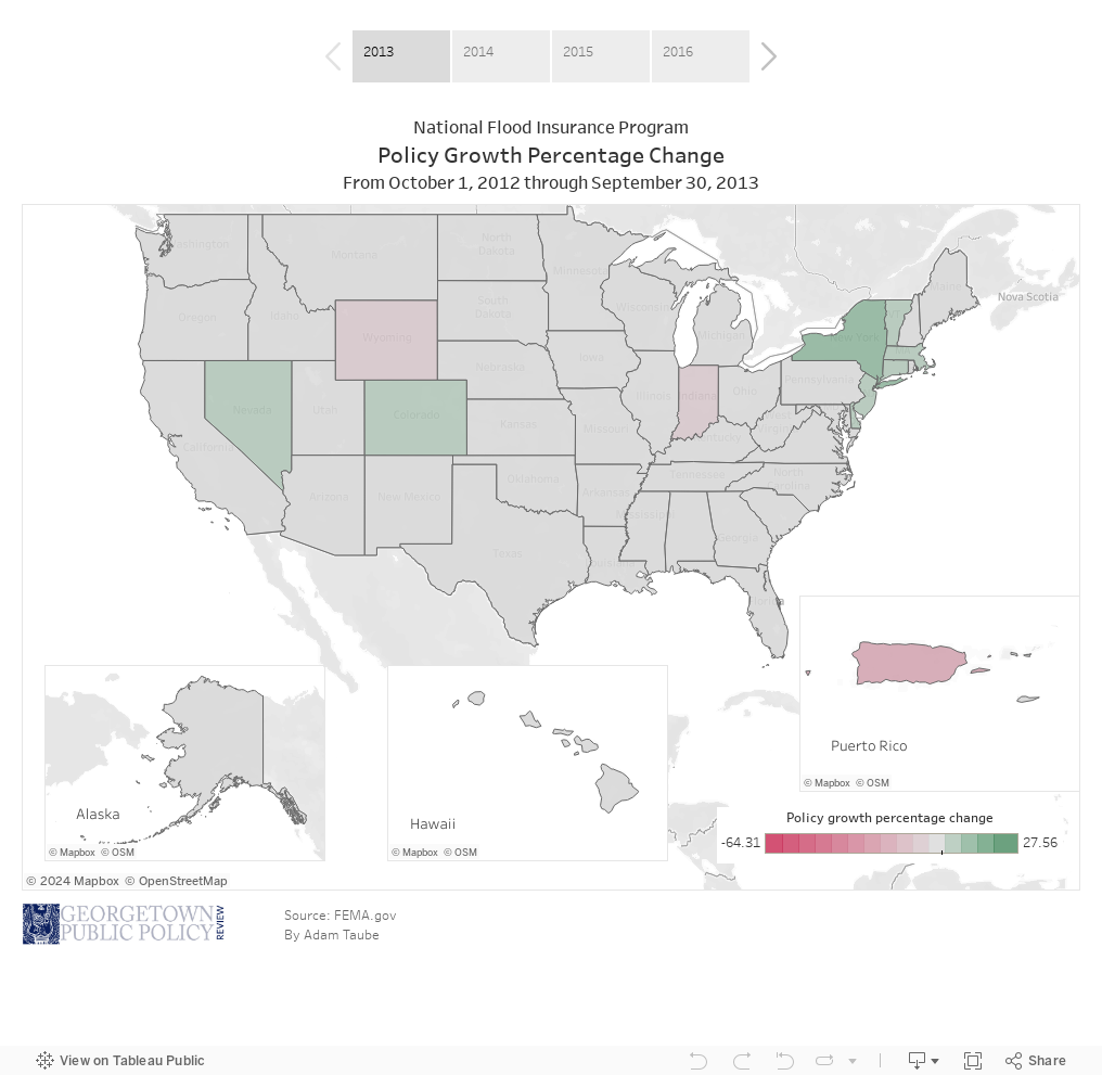 Story Map Policy Growth % by State 