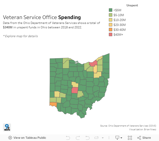 VSO Spending Map 
