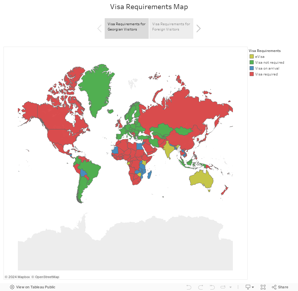 Visa Requirements Map 