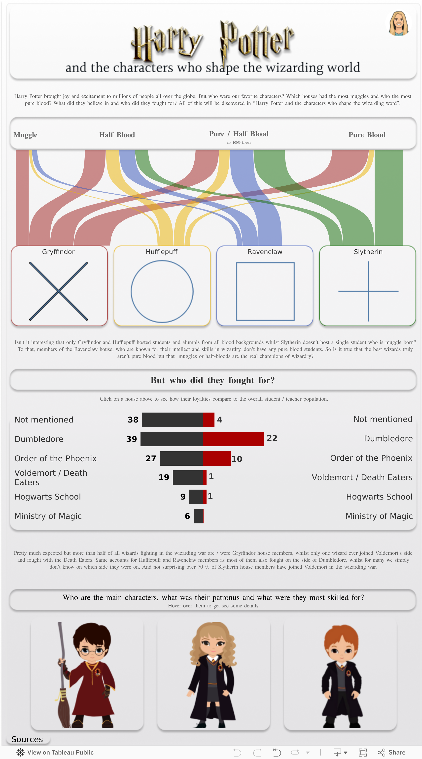 Screenshot of a dashboard from the IronViz submissions