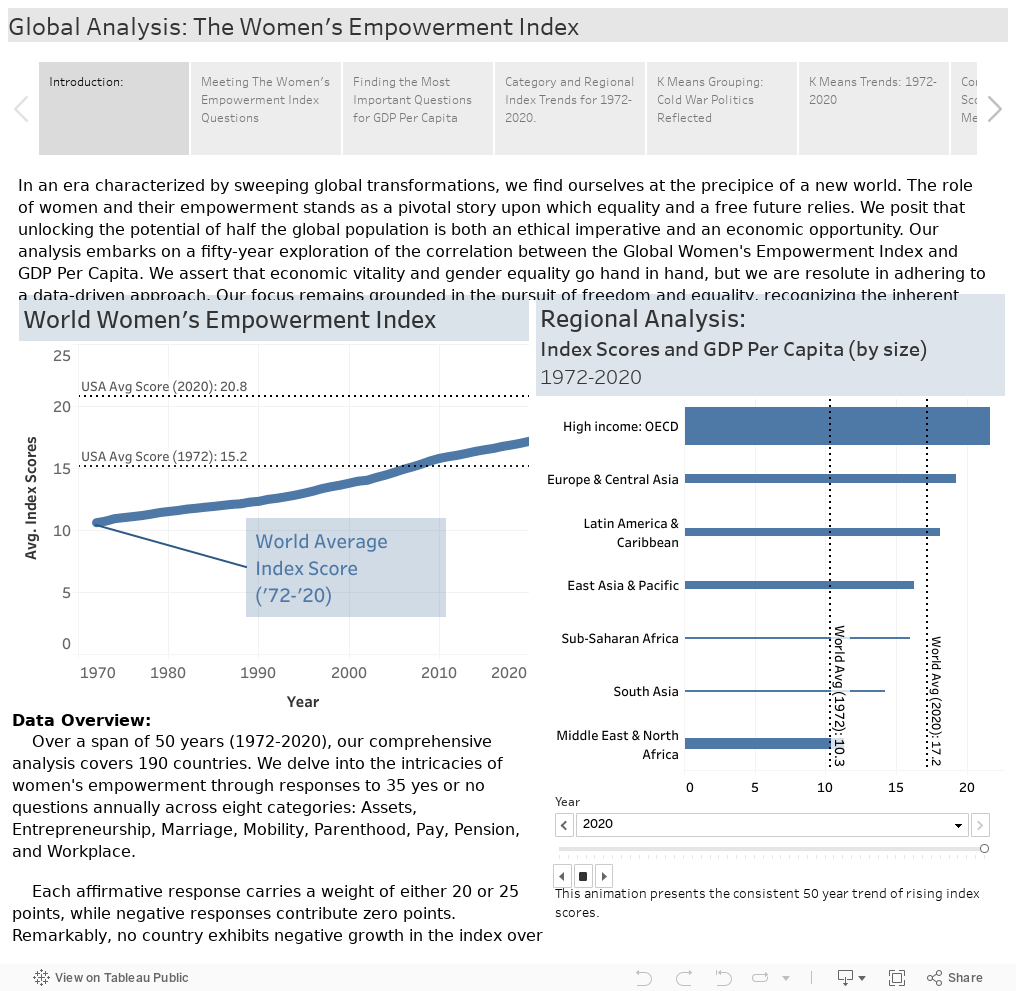 Global Analysis: The Women's Empowerment Index 