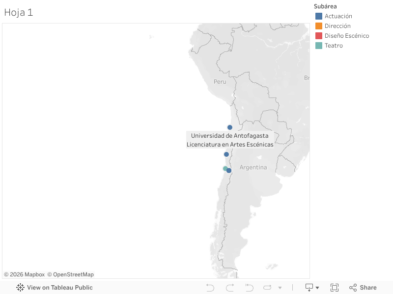 Mapa de programas de formación