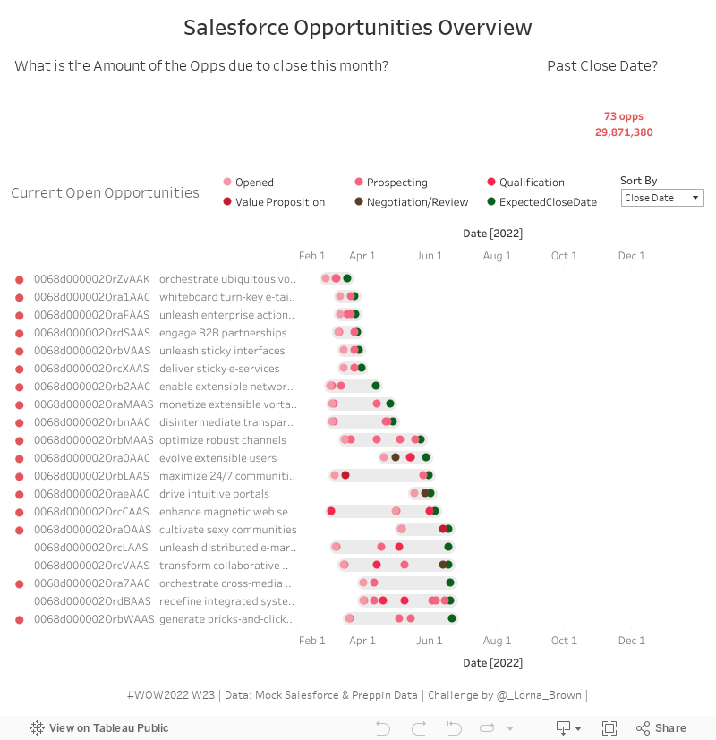 Salesforce Opportunities Overview 