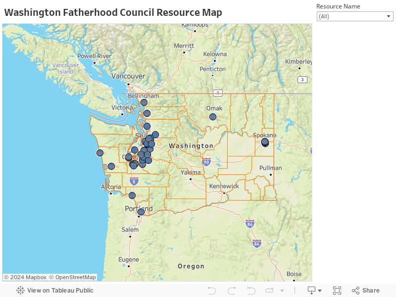 Washington Fatherhood Council Resource Map 