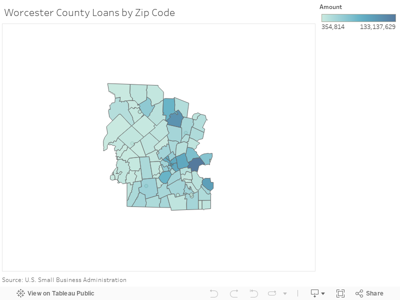 Worcester County Loans by Zip Code 