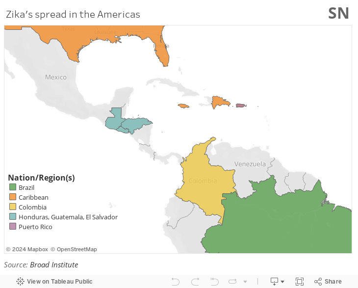 Zika Map 2017 - Desktop 