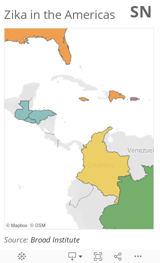 Zika Map 2017 - Mobile 
