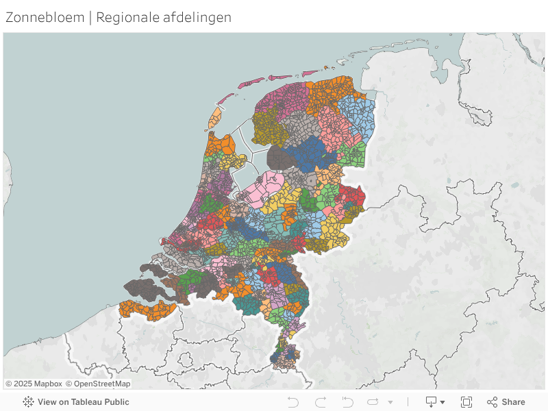 Zonnebloem | Regionale afdelingen 
