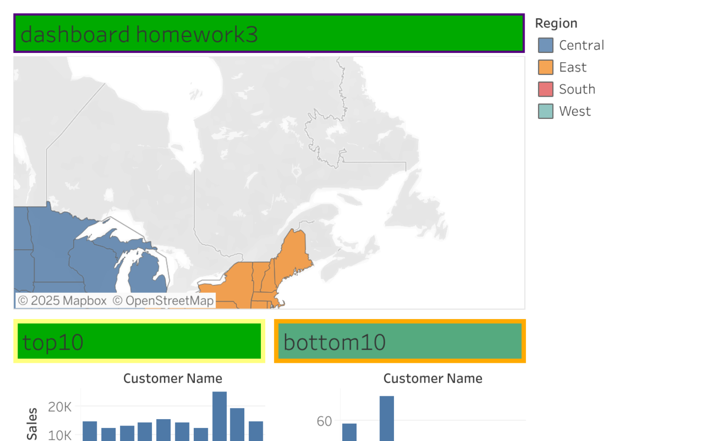 dashboard creation map Tableau Public
