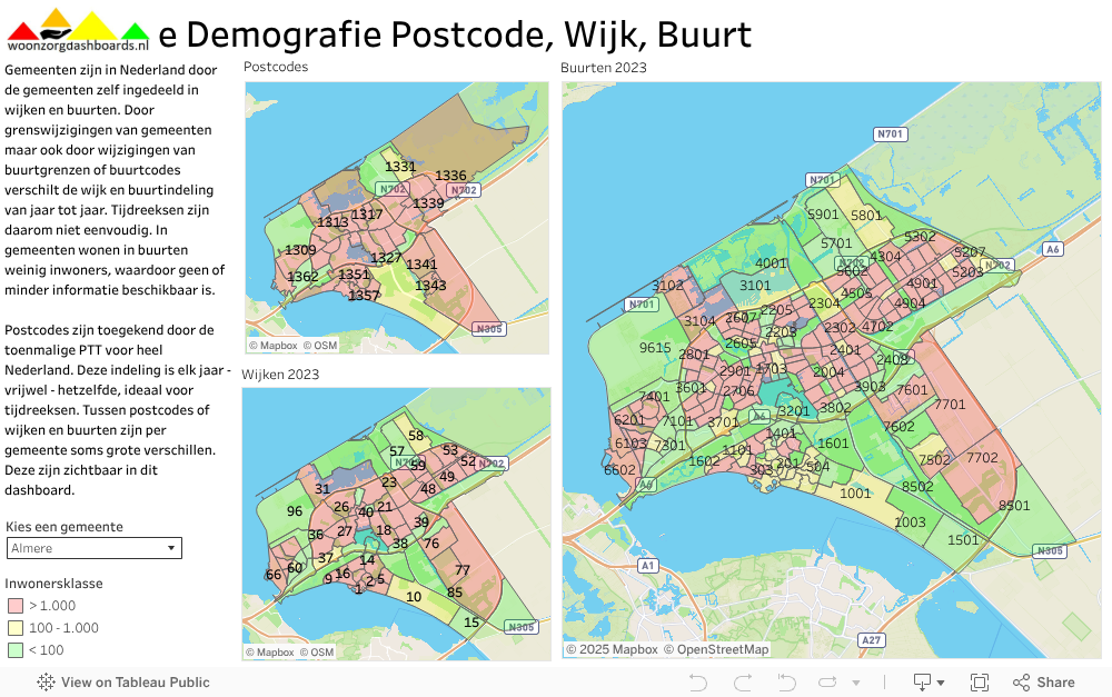 Postcodes Wijken en buurten 