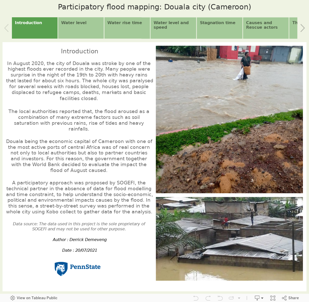 Participatory flood mapping: Douala city (Cameroon) 