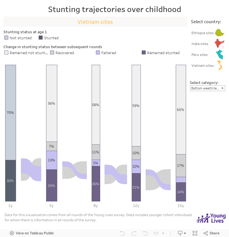 Stunting trajectories over childhood 