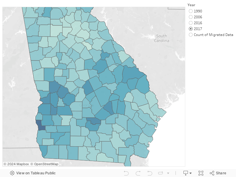 Map Jobless rates in every county