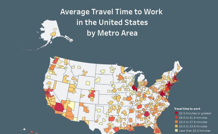 travel time to work in the united states 2021