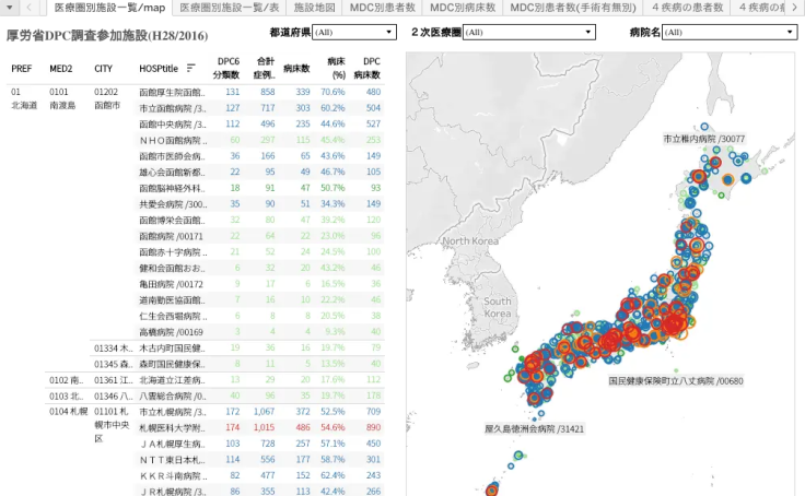 Workbook 厚労省dpc調査 H28 2016