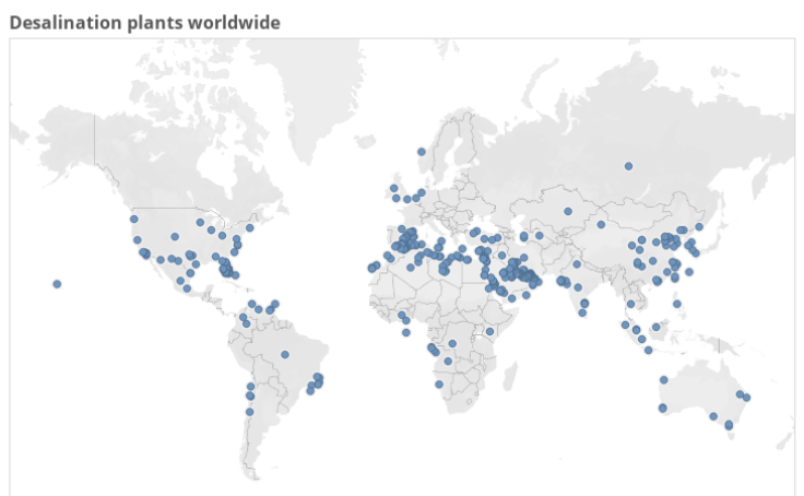 Workbook: Desalination plants worldwide: Desktop