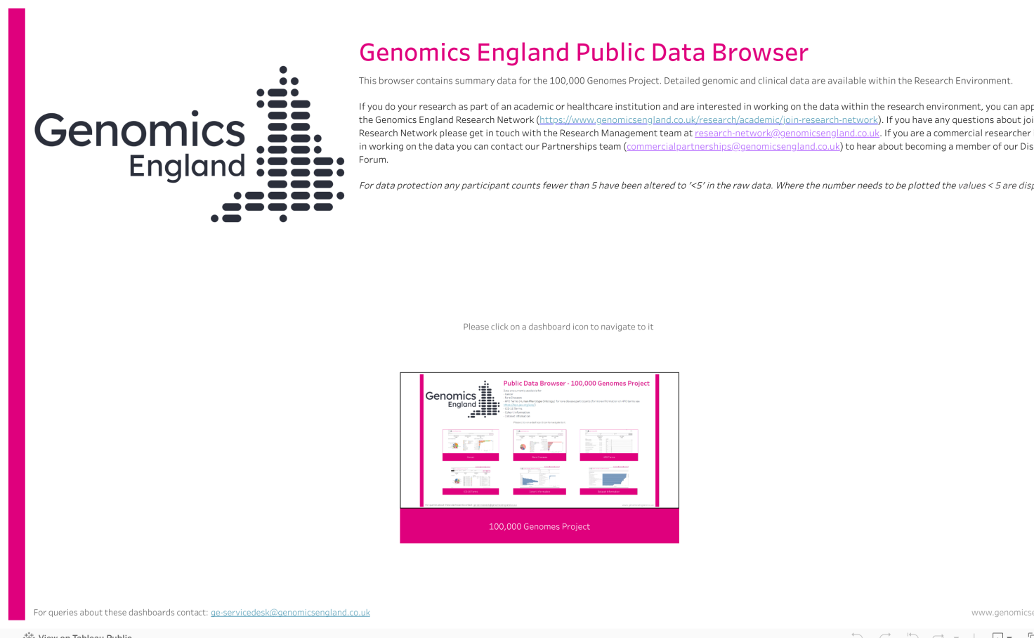 Workbook: Genomics England Public Data Browser