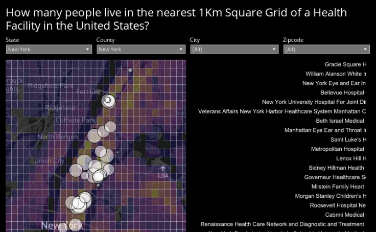 Workbook: How many people live in the nearest 1Km Square ...