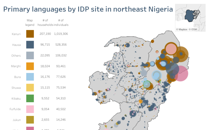 Workbook Language Dashboard Idps In North East Nigeria