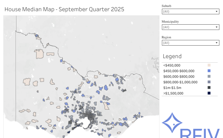 Workbook REIV Median House Map
