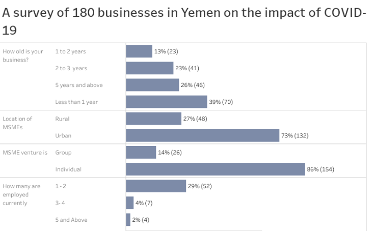 Workbook: Socio economic impact of COVID-19 on businesses in Yemen