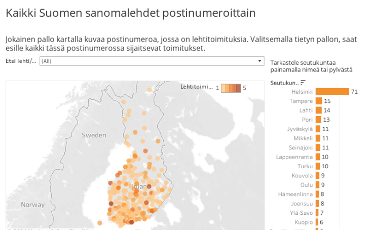 Workbook: Suomen sanoma_ ja ilmaislehdet kartalla 2071205