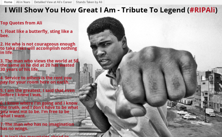 Workbook Tribute To The Legend Muhammad Ali Ripali