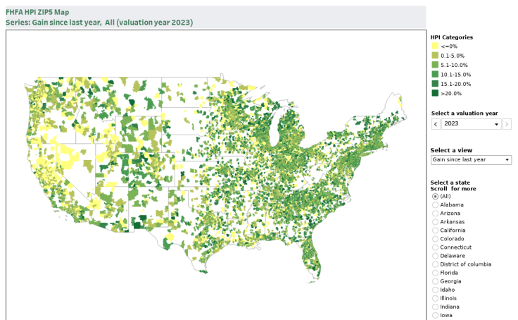 Workbook: ZIP5 HPI Map